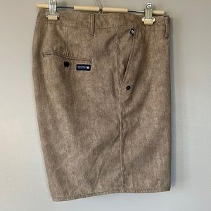 Sperry Top Sider Swim Boat Shorts - Size 38 - Brown PinStripes